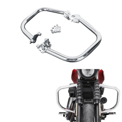 TCT-MOTORPARTS Engine Guard Highway Crash Bar Protection Support Fit for Harley Street 500 XG500 Street 750 XG750 2015-2020; Street Rod XG750A 2017-2020 (Replace #49000047) Chrome - color: Chrome