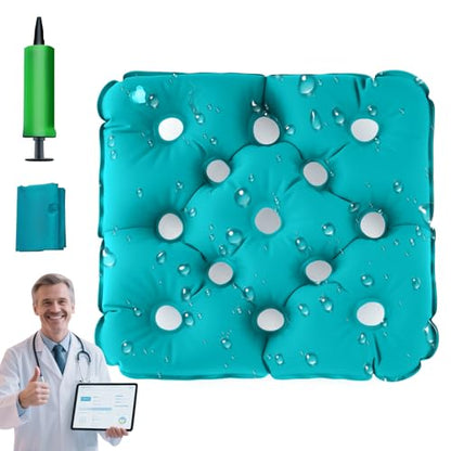 Inflatable Seat Cushions, Waffle Cushion for Pressure Sores, Inflatable Seat Cushion for Pressure Relief, Bed Sore Cushions for Butt, Very Suitable for Office Chair and Wheelchair use