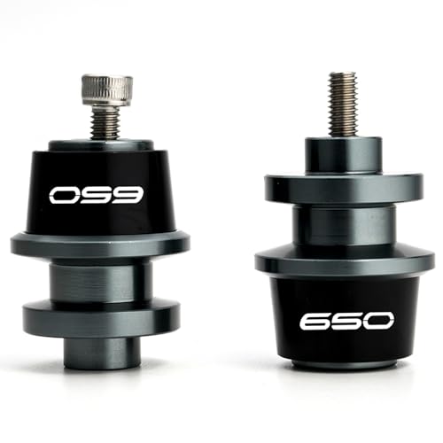 Compatible with 2025 Ninja 650 KRT Ninja650 Z650 RS Z 650 Versys 650 2015-2021 2022 2023 2024 2025 CNC Motorcycle Swingarm Spool Slider Stand Screws (Grey) - color: Grey