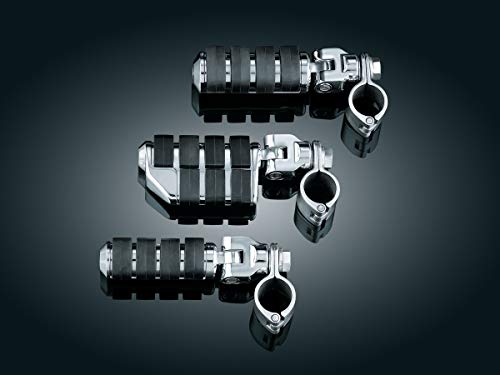 Kuryakyn 8032 Motorcycle Foot Control Component: Small ISO Pegs with Mounts and Magnum Quick Clamps for 1-1/4" Engine Guards or Tubing, Chrome, 1 Pair - size: Small
