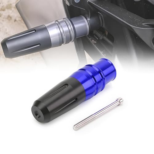 2 Pack Motorcycle Frame Sliders for Kawasaki Ninja 650 650R ZX6R ZX10R, CNC Aluminum Universal Drop Guards, Motorcycle Frame Protectors for Body & Fairing Protection,D Blue - color: D Blue