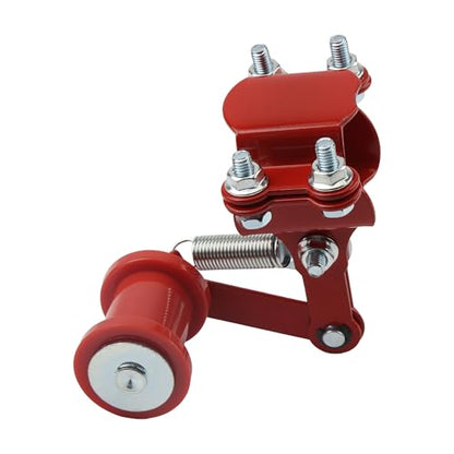 Motorcycle Chain Adjuster Tensioner Guide Roller Compatible with ATV Quad Dirt Pit Bike 4 Wheeler Go Kart Red - color: Red