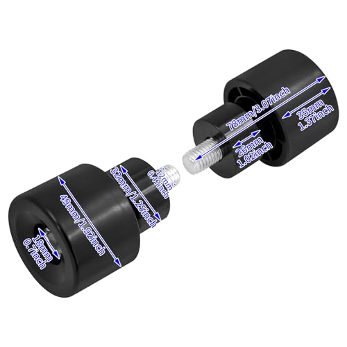 Motorcycle Crash Bar Guard Ball Engine Guard Collision Protector Fit for Harley 2Pc Black - color: All Black