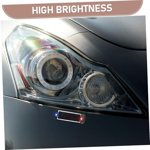 Solar Powered Strobe Light for Motorcycles Cars High Brightness Warning Light for Trucks Night Safety Light for Electric Bikes Energy Efficient Solar Charging