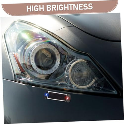 Solar Powered Strobe Light for Motorcycles Cars High Brightness Warning Light for Trucks Night Safety Light for Electric Bikes Energy Efficient Solar Charging