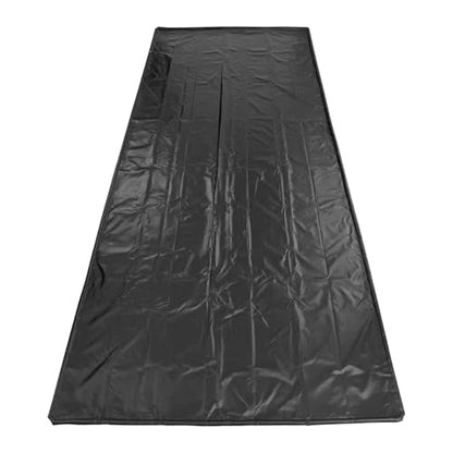 VEVOR Containment Mat, 8 ft 6 in x 20 ft, Non-Slip PVC Garage Floor Mat with a Cleaning Squeegee, Heavy Duty Durable Waterproof Protection from Snow, Rain and Mud for Cars SUVs Trucks Parking, Black - size: 8 ft 6 in x 20 ft