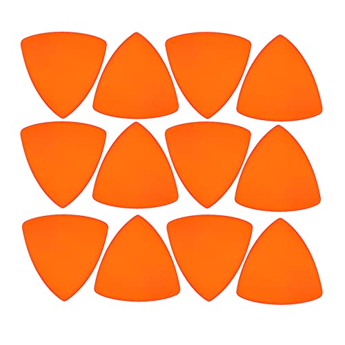 Customizable Reflective Helmet Strips - Reflective Tape Stickers for Hardhats Safety - Waterproof High Visibility Stickers 12pc - color: Orange Triangle