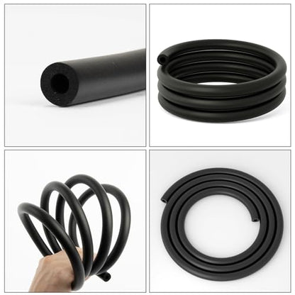 PSLER 63" Bike Foam Sleeve, 6mm for Hydraulic, Shift and Brake Tubes | Internal housing damper foam sleeve fits bike tubes to effectively silence abnormal rattling - color: Black