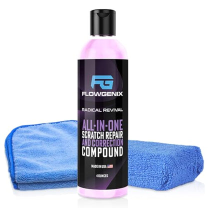 Instant Car Scratch Remover for Vehicles, All-in-One Car Paint Scratch Repair and Polishing Compound (4 oz) - Incl. Microfiber Applicator and Microfiber Towel - color: Instant Scratch Repair