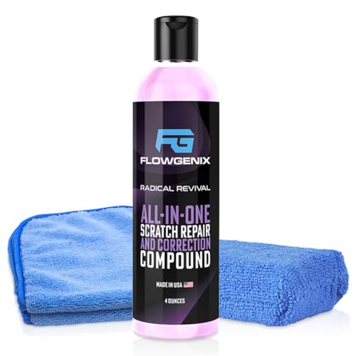 Instant Car Scratch Remover for Vehicles, All-in-One Car Paint Scratch Repair and Polishing Compound (4 oz) - Incl. Microfiber Applicator and Microfiber Towel - color: Instant Scratch Repair