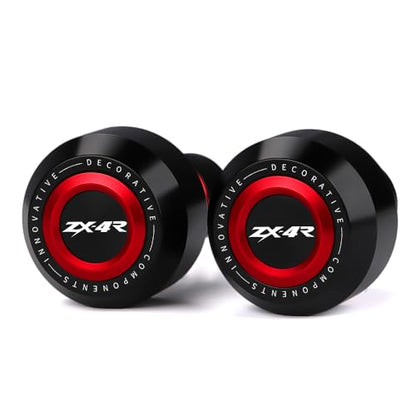 Motorcycle Frame Sliders Crash Bar Protector Compatible with Ninja ZX4R ZX4RR 2023 2024 2025 2026 | No Cut Kits Engine Fairing Guard Falling Protection ZX-4R ZX-4RR Accessories (red) - color: red