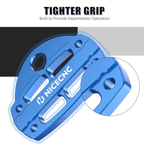 NICECNC Handlebar Clamp Aluminum Compatible with Yamaha Raptor 700 2006-2009 2011-2026, Raptor 700 SE Special Edition 2010 Blue - color: Blue
