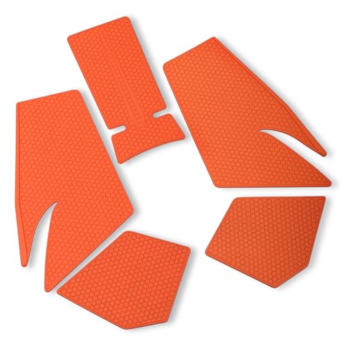 Motorcycle Tank pads Side Gas Knee Grip Protective for KTM 790 Duke (2018-2024) 890 Duke/R (2020-2024) (Orange) - color: Orange