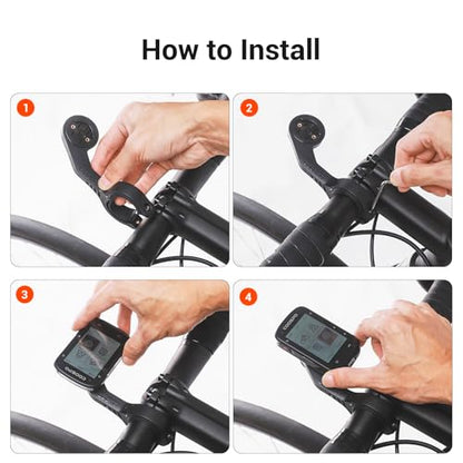 CooSpo Bike Computer Out Front Mount MT5, Compatible with Garmin, Bike Computer Mount Adapter for Handlebar 25.4mm/31.8mm - style: MT5 Mount