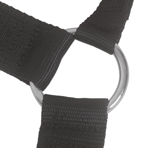 MOTO4U Motorcycle Tire Sling Ratcheting Tie Down, Heavy Duty Black Strap with Ratchets, Non-Slip Rubber Design for Motorcycle Rear Tires
