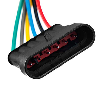 6 Pin Way 16 AWG Car Waterproof Electrical Connector Plug with Wire AWG Marine Pack of 5 - size: 6 Pin