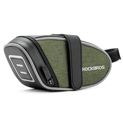 ROCKBROS Bike Saddle Bag Seat Bag, Lightweight Saddle Bag Cycling, Bike Storage Bag Under Seat for Mountain Road Bike