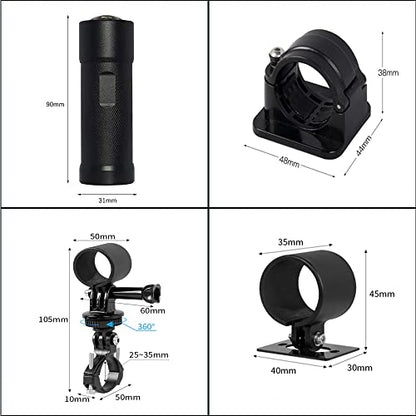 VSYSTO Bike Camera, WiFi Helmet Camera for Motorcycle Bike, Remote Control, 2K Waterproof WDR 170° Super Wide Angle Night Vision SONYIMX335 Lens Portable Bicycle Dash Cam, Loop Recording, G-Sensor - style: Single Camera
