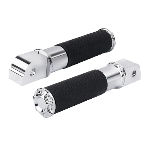 Rear Passenger Footpegs Motorcycle Foot Pegs Footrest Fit for 2020-later LiveWire 2018-later SoftailBreakout FXBRS Deluxe FLSTNSE models (Chrome Bracket) - color: Chrome Bracket