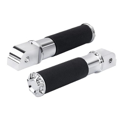 Rear Passenger Footpegs Motorcycle Foot Pegs Footrest Fit for 2020-later LiveWire 2018-later SoftailBreakout FXBRS Deluxe FLSTNSE models (Chrome Bracket) - color: Chrome Bracket