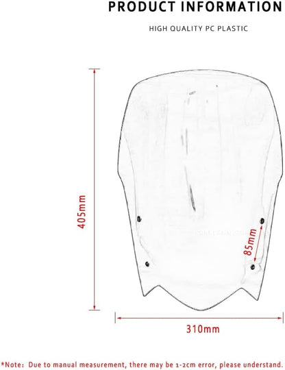 Willis For TENERE 700 XTZ 700 2018-2022 Motorcycle Accessories Windscreen Windshield Deflectors