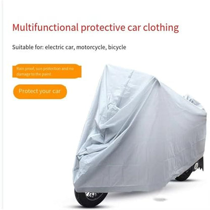 Waterproof Motorcycle Cover Outdoor Indoor Bike Scooter Protection Case Rain Dust UV Proof Sun for Motorbike(Medium) - size: Medium