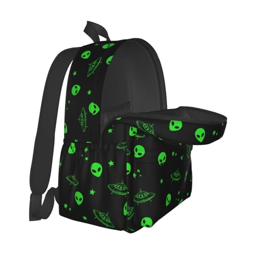 Galaxy Alien Backpack Bookbag Laptop Backpacks Multipurpose Daypack for Boys Girls School Men Women Travel Hiking - color: Galaxy Alien