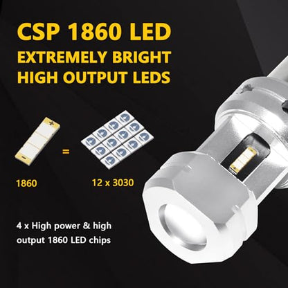 PHINLION 1156 Blue LED Light Bulbs, Super Bright 12V 24V P21W 7506 BA15S LED Replacement for Reverse DRL Daytime Running Lights or RV Camper, Non-Polarity, Pack of 2 - color: Blue