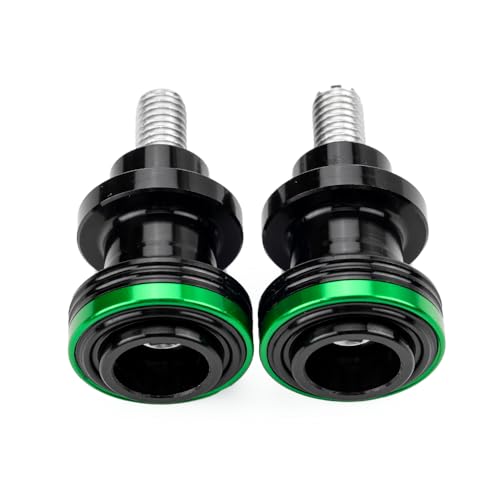 M8 Swingarm Spools Sliders, CNC Billet Aluminum Universal Paddock Rear Stand Screws Bobbins, Fits for CBR600RR CBR1000RR, GSXR600/750/1000, ZX6R ZX10R Z650 Z900, SV650,S1000RR– 2 PCS (Green) - color: Green