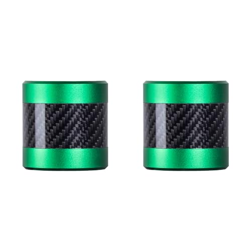 Advanblack Protek Machined CNC Alumium with Carbon Fiber Inlay Crash Bar Slider (Green CNC w/Carbon Inlay) - color: Green CNC w/ Carbon Inlay