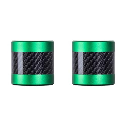 Advanblack Protek Machined CNC Alumium with Carbon Fiber Inlay Crash Bar Slider (Green CNC w/Carbon Inlay) - color: Green CNC w/ Carbon Inlay