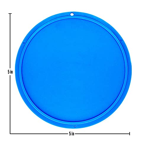 Motorcycle Kickstand Pad. Universal Fit. (Large) (Blue) - color: Blue