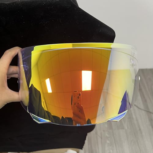 YOURNAME HJ33 Shield for HJC I90,i91 Face Shield Uv-protected Visera Casco Moto Visera Casco Moto (Clear Red-For Day &Night) - color: Clear Red-for Day &Night