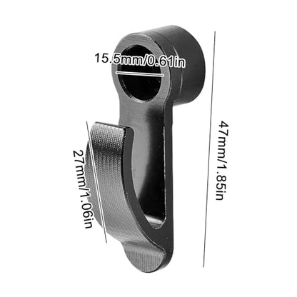Aluminum Alloy Hanger | Motorcycle Hook, Helmet Hanger | for Daily Commuting Outdoor Highway Adventure Riding Long Distance Touring - color: Classic pump hook black 1 piece