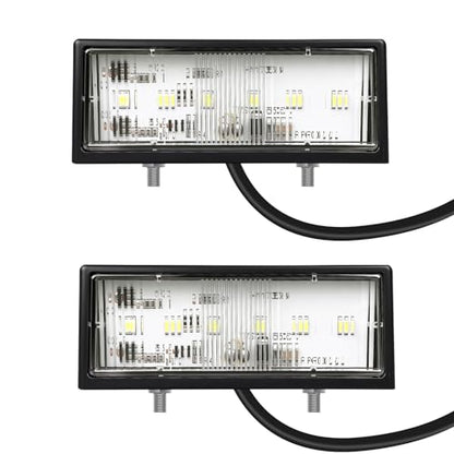 2Pcs LED License Plate Lights, 10V/30V Submersible 6 SMD Car Rear License Plate Lamps for Car, Trailer, Lorry, Caravan, Boat, Vehicle or Truck DOT SAE Compliant, ABS Housing - color: YN-706