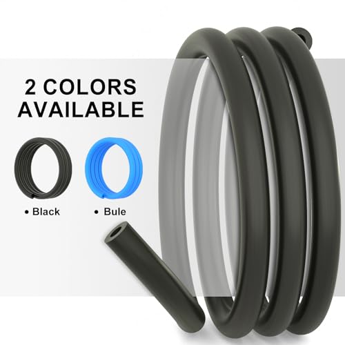 PSLER 63" Bike Foam Sleeve, 6mm for Hydraulic, Shift and Brake Tubes | Internal housing damper foam sleeve fits bike tubes to effectively silence abnormal rattling - color: Black