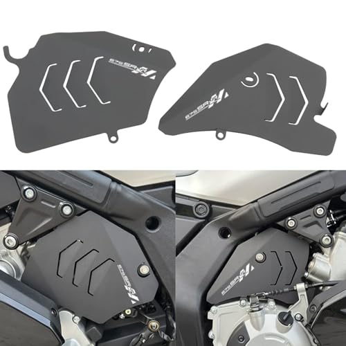 for CF Moto 675SS Motorcycle Engine Guard Protectors for CFMOTO 675SR 675NK 675SRS, CNC Aluminum, Black, Side Protection Shields, Bolt-On Installation, 2-Piece Set