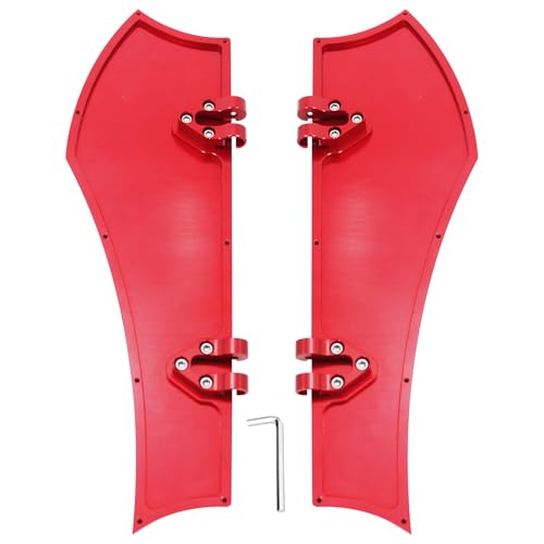 Red Driver Floorboards Front Footpegs for Harley Softail 1986-2017 & Touring Road King Road Glide Street Glide Electra Glide Ultra 1986-2025 - color: Driver Floor Board-Red