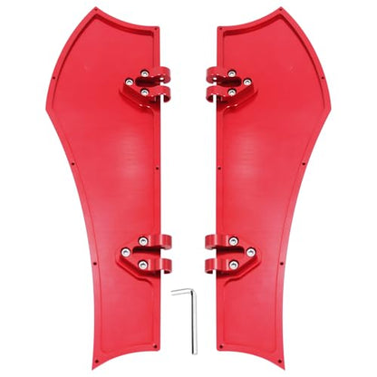 Red Driver Floorboards Front Footpegs for Harley Softail 1986-2017 & Touring Road King Road Glide Street Glide Electra Glide Ultra 1986-2025 - color: Driver Floor Board-Red