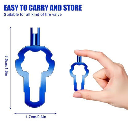 NEWHOOK 2 Pack 4-in-1 Presta Valve Core Removal Tool Multi Functional Bike Tire Valve Repair Tool for Schrader,Presta, Tubeless Bicycle Valve Stem Remover