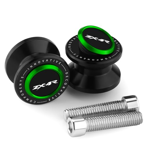 Motorcycle M8 Swingarm Spools Slider Compatible With K.awasaki ZX4R 2023 2024 2025 | Swing Arm Stand Screws Bobbins ZX-4R ZX 4R ZX400 Accessories (black-3) - color: black-3