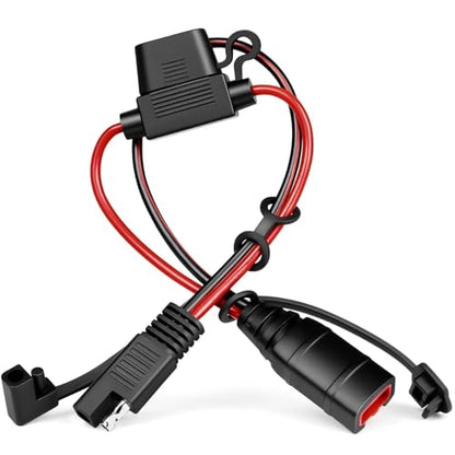 4269 SAE Wiring Harness 1FT Compatible with NOCO Genius 5 GC009 Battery Charger - Genius 1 G3500 G720 MXS 5.0, 14AWG SAE Connector Tail Fiber, for ATV Motorcycles UTV Car Connection Adapter