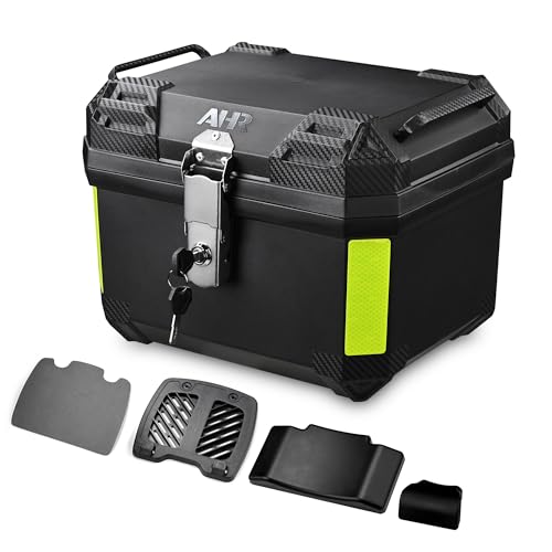Yescom AHR 36L Universal Motorcycle Tour Tail Box Scooter Trunk Storage Security Lock - color: Black, size: 36L