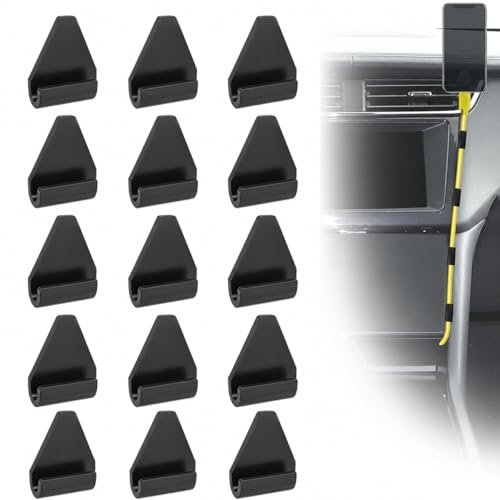 15 Pcs Car Trim Cable Clips, Wire Organizer for Vehicle Interior, No Adhesive Reusable Cord Holder for Phone Chargers, Dash Cams & More, Easy Installation