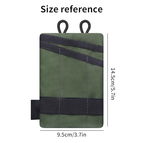 EDC Storage Pouch, Anti-Lost Outdoor Tactical EDC Kit Multi-Function EDC Tool Pouch - color: Green