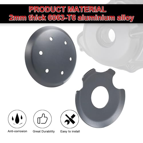 Xitomer Engine Cover Compatible with TW200 Motorcycle Engine Clutch Ignition Case Savers Guards Compatible with TW200 2003-2024 (Black)