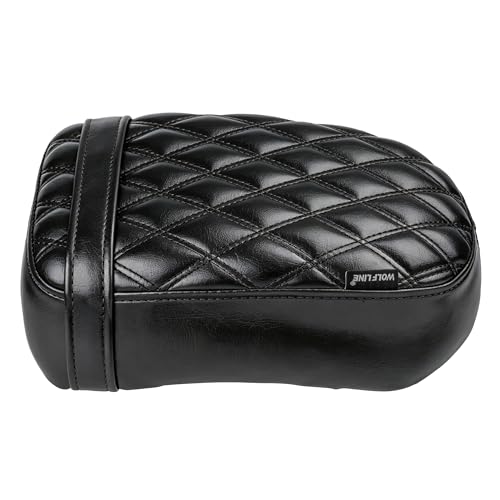 Motorcycle Passenger Comfort Seat Fit for CMX1100 Rebel 1100/DCT/SE 2021-2026, Leather Rear Saddle Back Cushion Pillion Pad, Black Stitching - color: Rear - Black-A