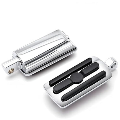 Motorcycle HD Highway Foot Pegs, Footrest, 10mm, Compatible with Harley Touring Electra Street Road Glide - color: Chrome#8