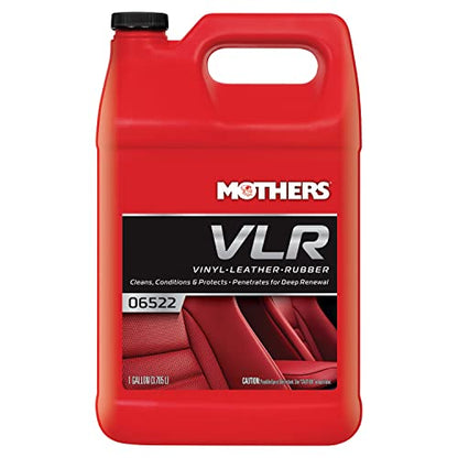 Mothers VLR Vinyl-Leather-Rubber Care, 1 gal. — Cleans, Conditions & Protects In One Step – pH Balanced Formula with Neatsfoot Oil & Lanolin To Protect Against Drying, Fading & Cracking (06522) - size: 1 Gallon