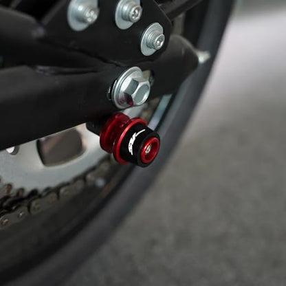 FOR SV650 SV650S 2024 CNC Aluminum Alloy 8MM Swingarm Spools Slider Stand Screw sv650 sv650s 2018-2024 Motorcycle Accessories (Black) - color: Black